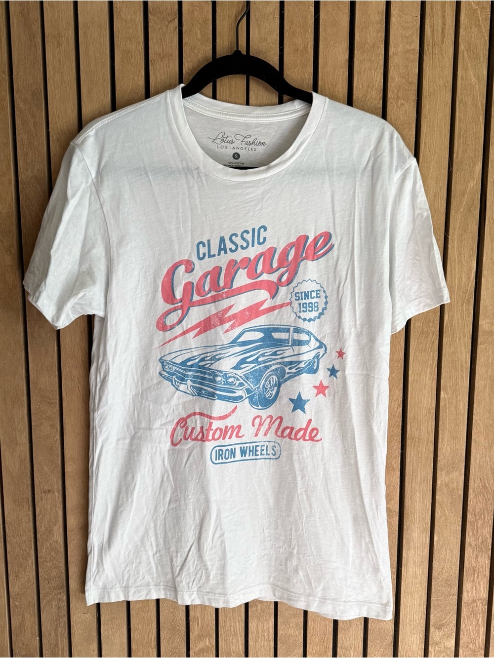 Retro Classic Garage Graphic Tee - White